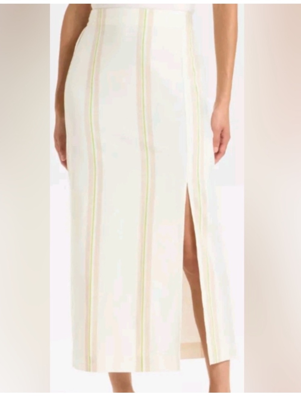 A New Day Bohemian Picnic Pull On Side Slit Midi Skirt Tan Var Sizes | NWT